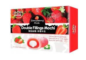 BAMBOO HOUSE Double Filling Mochi S Příchutí Jahody 180g