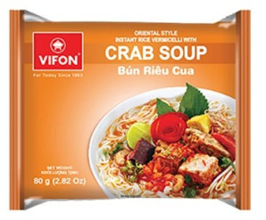 VIFON Instantní Rýžové Nudle S Krabí Příchutí 80g
