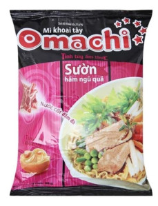 OMACHI Instantní Bramborové Nudle S Příchutí Vepřových Žeber 79g