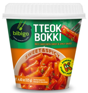 BIBIGO Tteokbokki Sweet And Spicy V Kelímku 125g