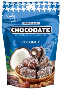 CHOCODATE Datle V Čokoládě Kokos 90g