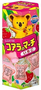 LOTTE Koala No March Sušenky Jahodové 48g (JP)