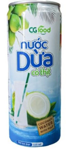 CG FOOD Kokosová Voda S Dužinou 325ml