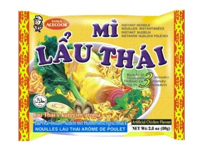 detail MI LAU THAI Instantní Nudle S Kuřecí Příchutí 78g