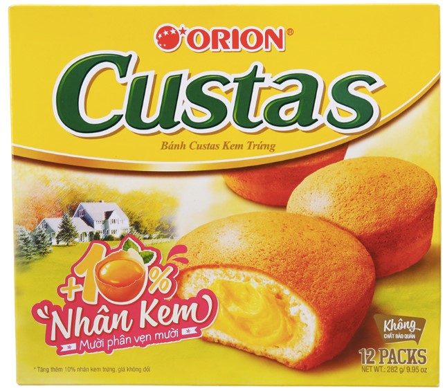 detail CUSTARD Dortíčky Plněné Vaječným Krémem Originál 282g