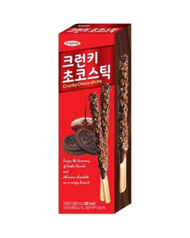detail SUNYOUNG Křupavé Čokoladové Tyčinky 54g