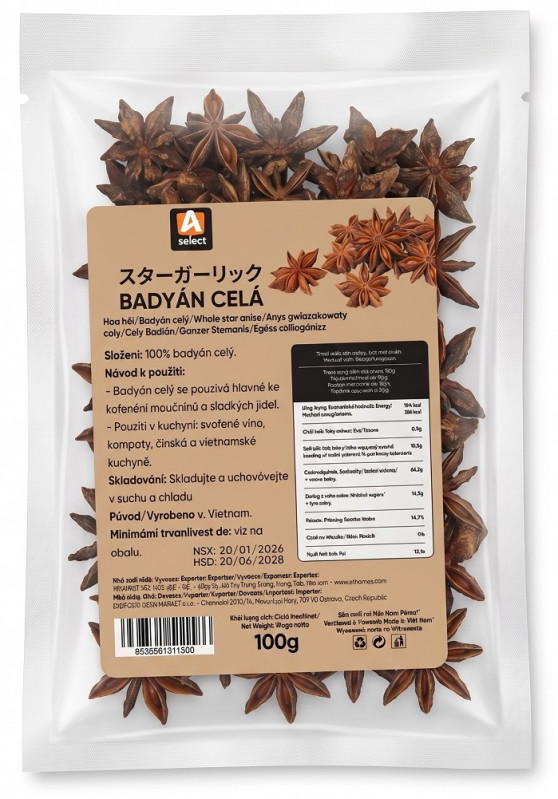 detail A Select Badyán Celý 100g