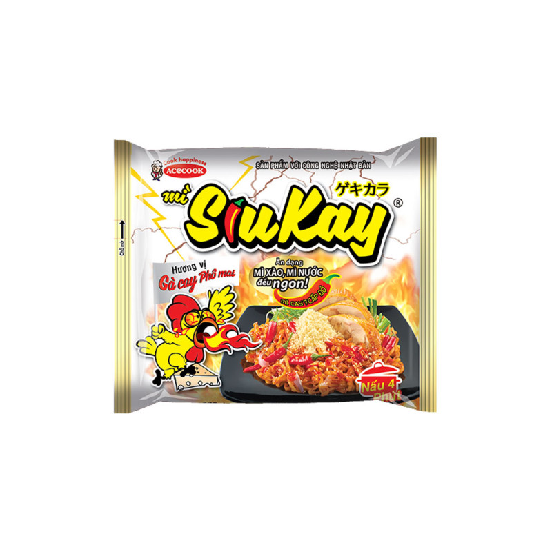 detail SIU KAY Nudle Pálivé S Příchutí Kuřecí Se Sýrem 127g
