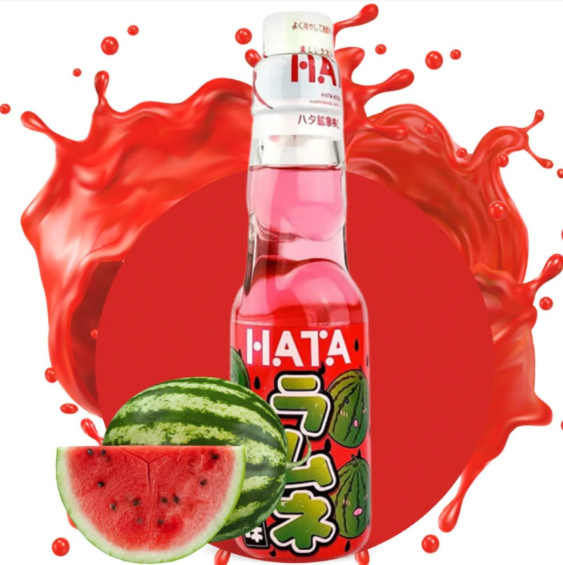 detail HATA KOSEN Bottle Ramune Watermelon 200ml (JP)