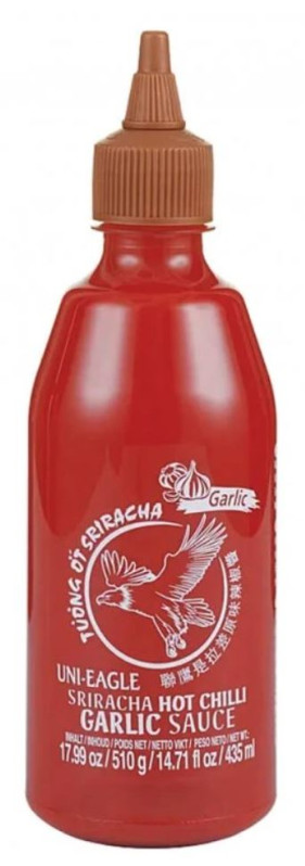 detail UNI-EAGLE Sriracha Chilli Omáčka S Česnekem 510g